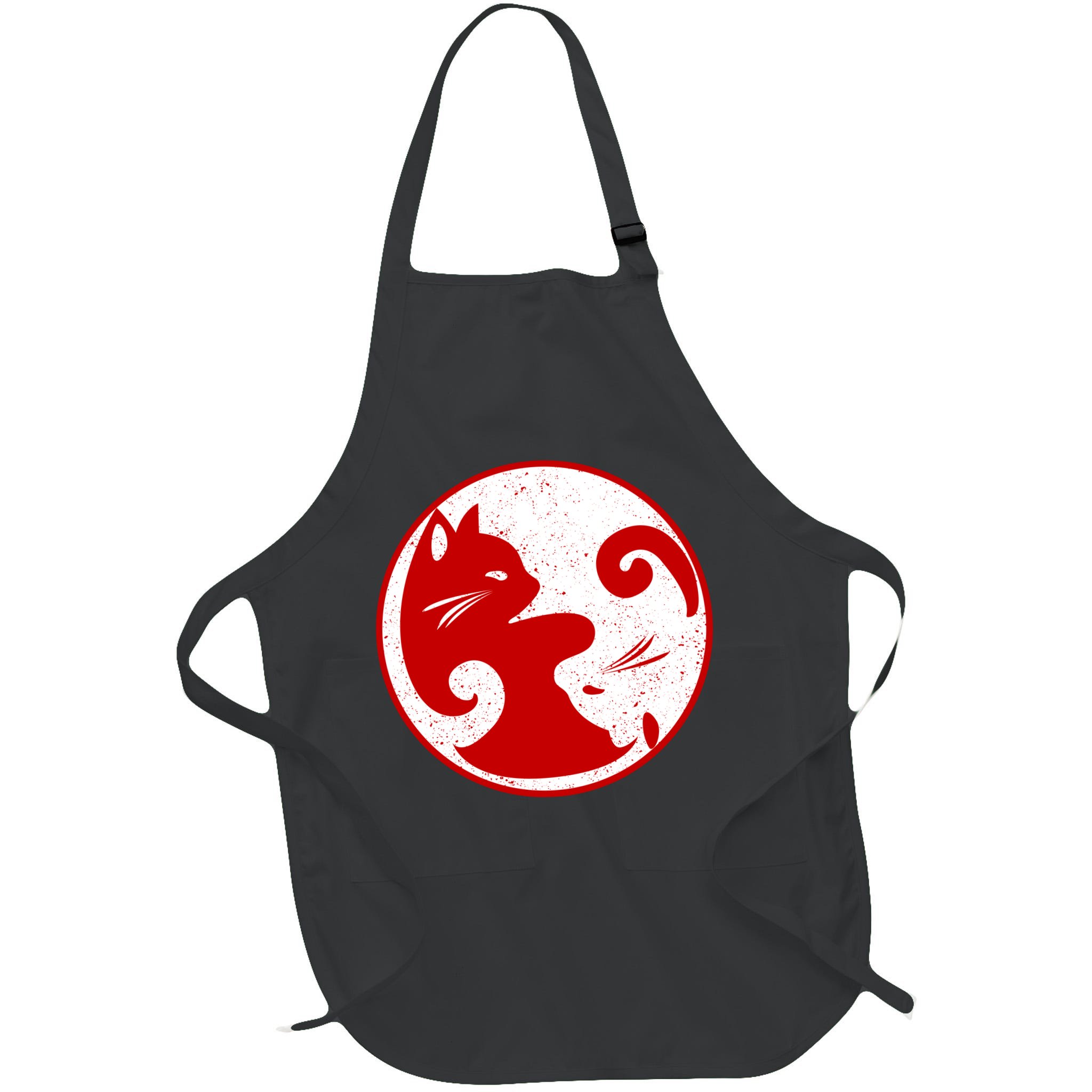 Yin Yang Cat Apron