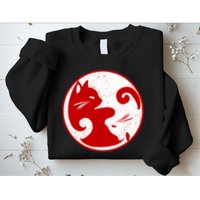 Yin Yang Cat Sweatshirt
