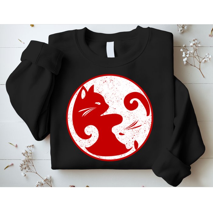 Yin Yang Cat Sweatshirt