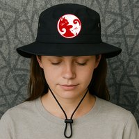 Yin Yang Cat Bucket Hat