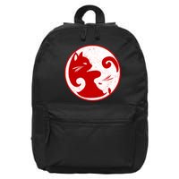 Yin Yang Cat 16 in Basic Backpack