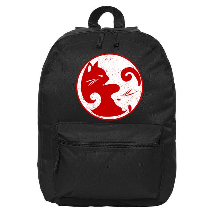 Yin Yang Cat 16 in Basic Backpack