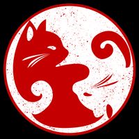 Yin Yang Cat 16 in Basic Backpack