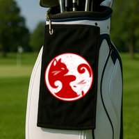 Yin Yang Cat Golf Towel