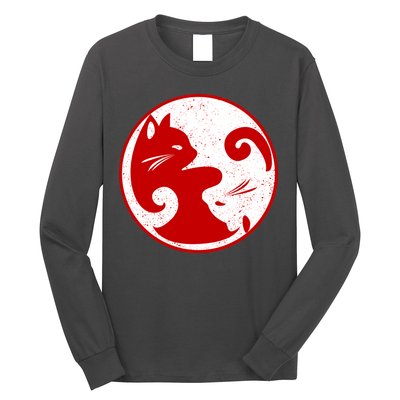 Yin Yang Cat Long Sleeve Shirt