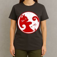 Yin Yang Cat T-Shirt