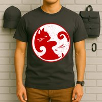 Yin Yang Cat T-Shirt