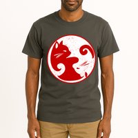 Yin Yang Cat Tall T-Shirt