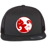Yin Yang Cat Flatbill Hat