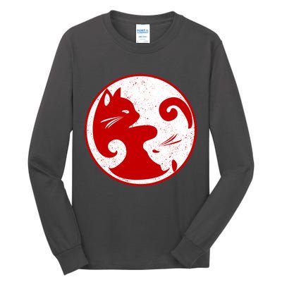 Yin Yang Cat Tall Long Sleeve T-Shirt
