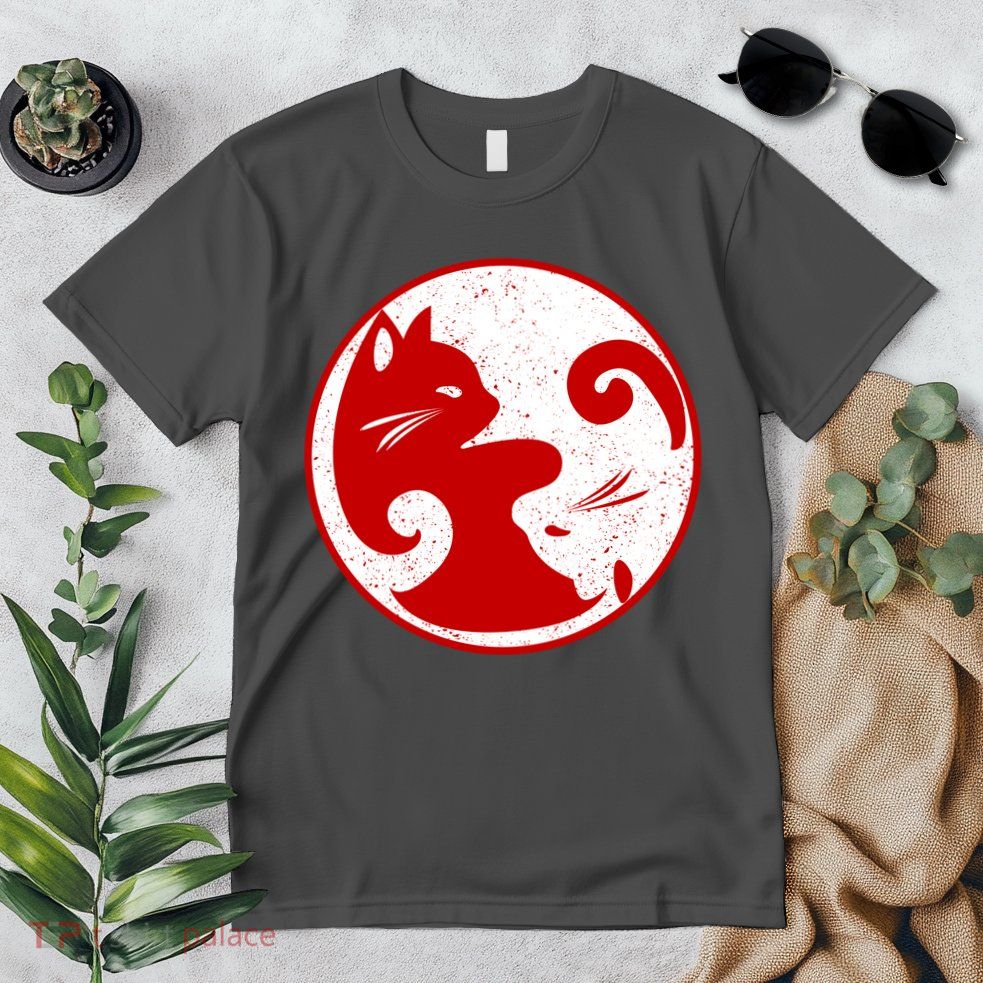 Yin Yang Cat Premium T-Shirt