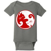 Yin Yang Cat Baby Bodysuit