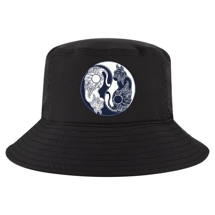 Yin Yang Cat Logo Cool Comfort Performance Bucket Hat