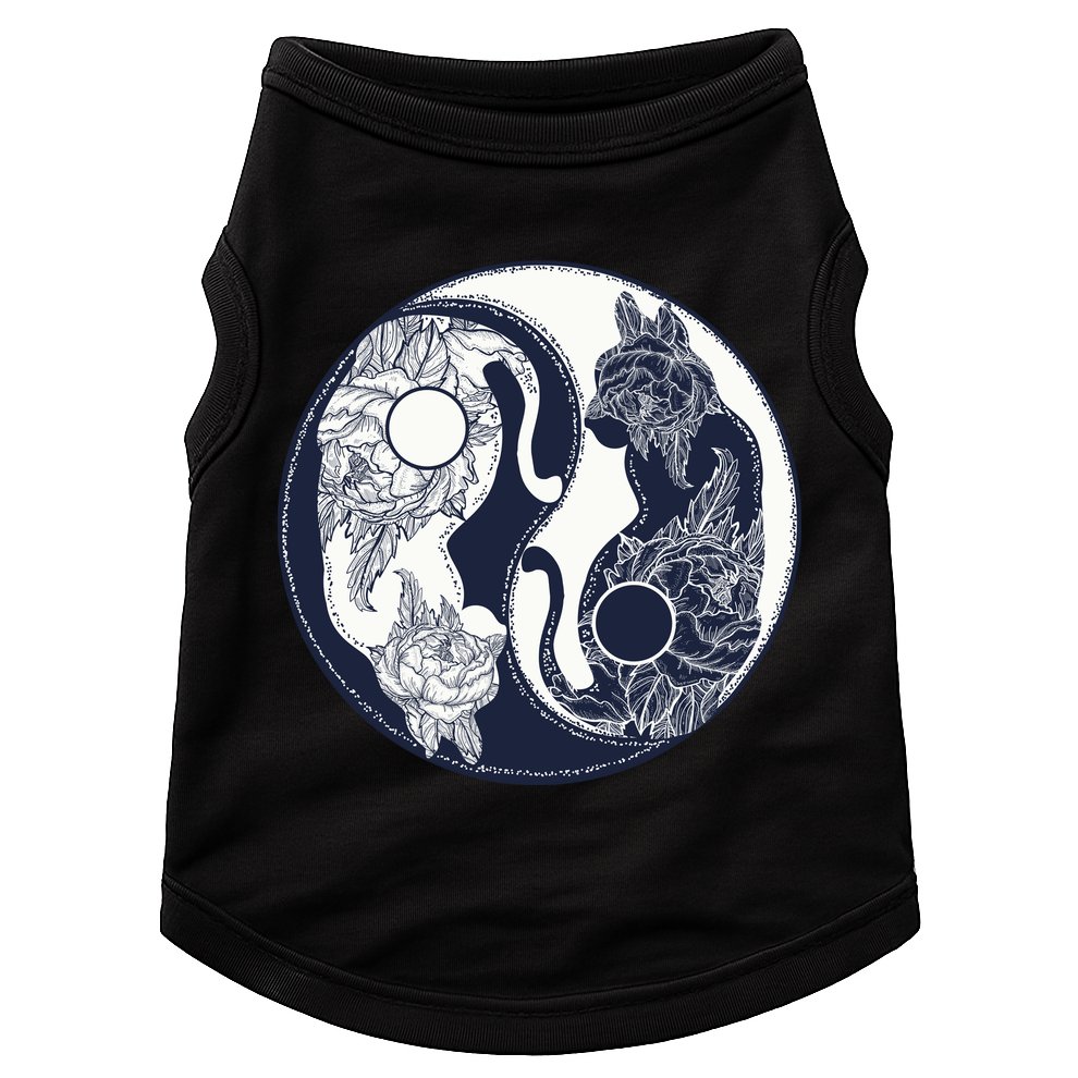 Yin Yang Cat Logo Doggie Tank