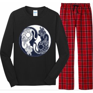 Yin Yang Cat Logo Long Sleeve Pajama Set