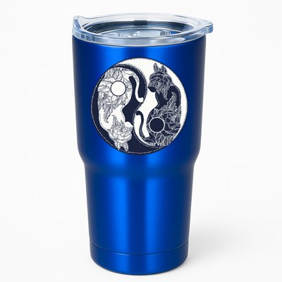 Yin Yang Cat Logo Tumbler