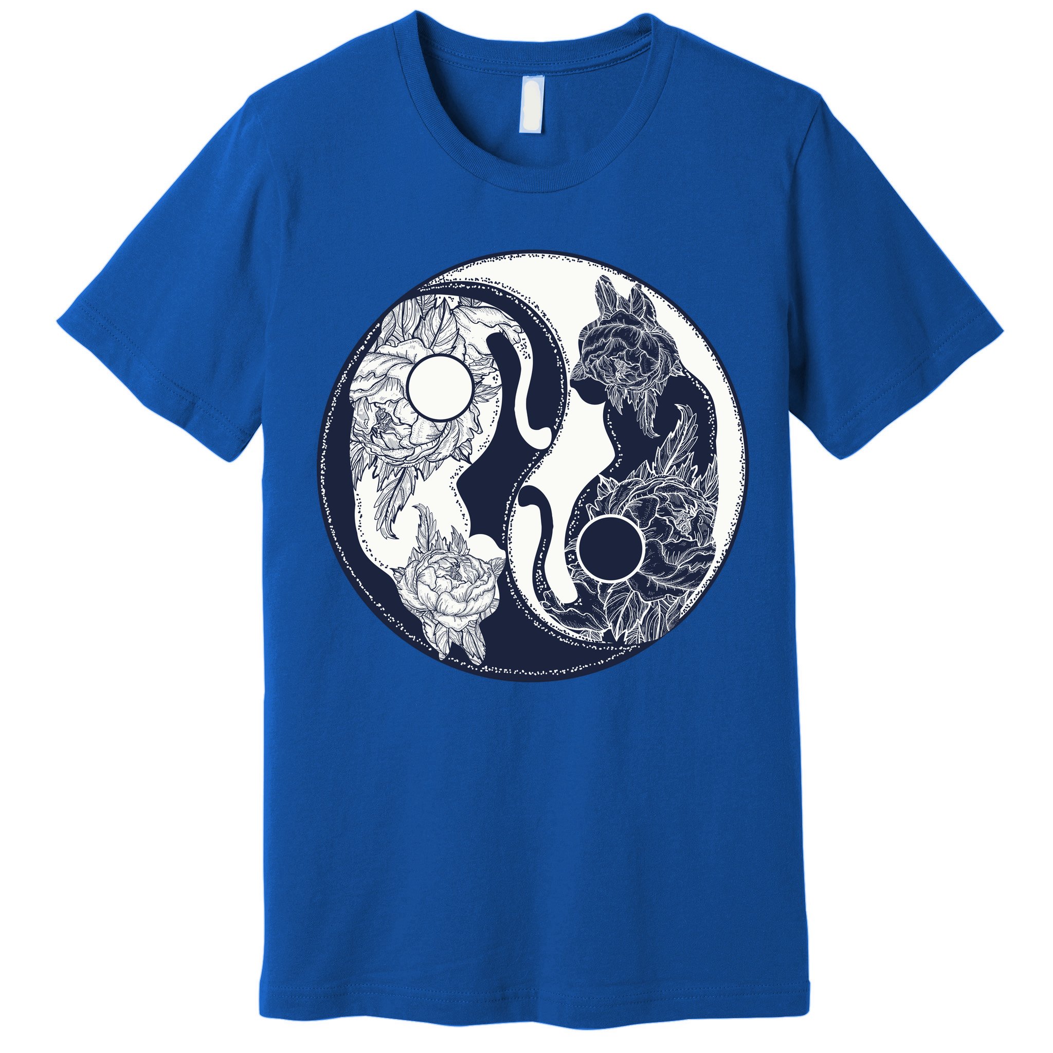 Yin Yang Cat Logo Premium T-Shirt