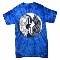 Yin Yang Cat Logo Tie-Dye T-Shirt