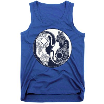 Yin Yang Cat Logo Tank Top