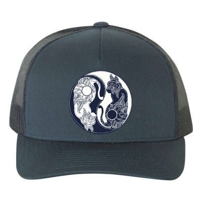 Yin Yang Cat Logo Yupoong Adult 5-Panel Trucker Hat