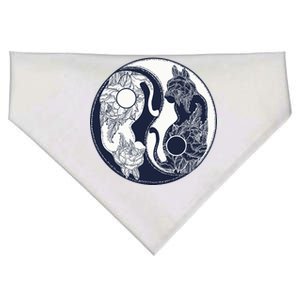 Yin Yang Cat Logo USA-Made Doggie Bandana