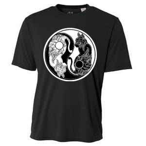 Yin-Yang Cats Cooling Performance Crew T-Shirt