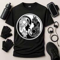 Yin-Yang Cats Cooling Performance Crew T-Shirt
