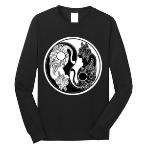 Yin-Yang Cats Long Sleeve Shirt