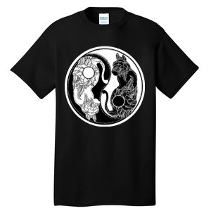 Yin-Yang Cats Tall T-Shirt