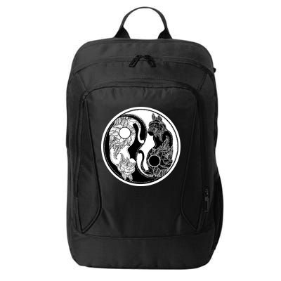 Yin-Yang Cats City Backpack