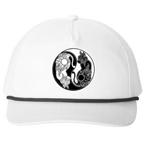 Yin-Yang Cats Snapback Five-Panel Rope Hat