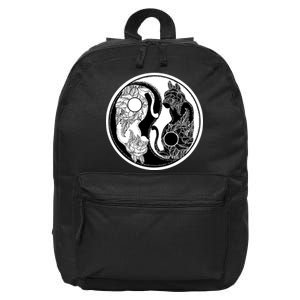 Yin-Yang Cats 16 in Basic Backpack