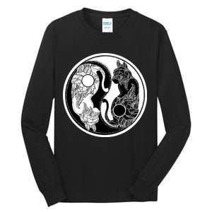 Yin-Yang Cats Tall Long Sleeve T-Shirt