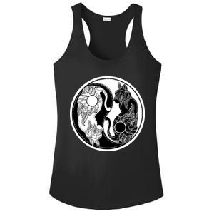 Yin-Yang Cats Ladies PosiCharge Competitor Racerback Tank