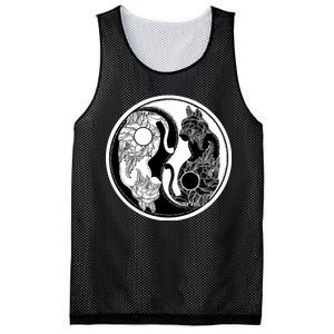 Yin-Yang Cats Mesh Reversible Basketball Jersey Tank