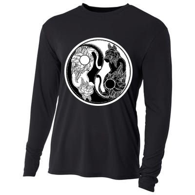 Yin-Yang Cats Cooling Performance Long Sleeve Crew