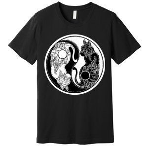 Yin-Yang Cats Premium T-Shirt