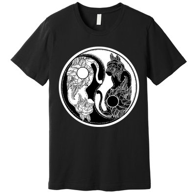 Yin-Yang Cats Premium T-Shirt