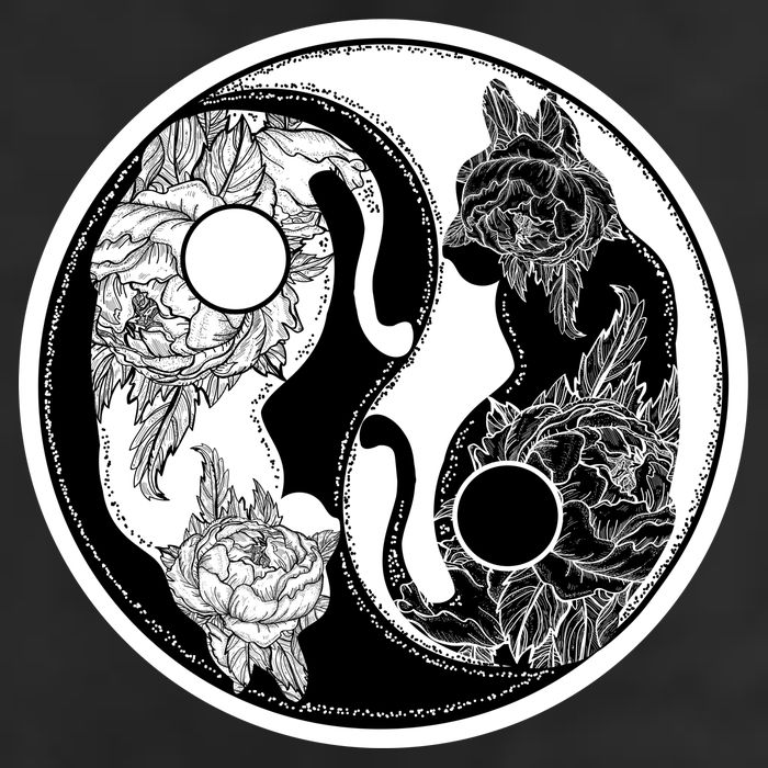 Yin-Yang Cats 25L Jumbo Tote