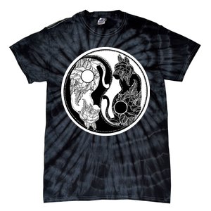 Yin-Yang Cats Tie-Dye T-Shirt