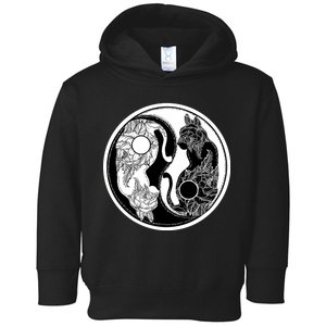 Yin-Yang Cats Toddler Hoodie