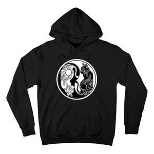 Yin-Yang Cats Tall Hoodie