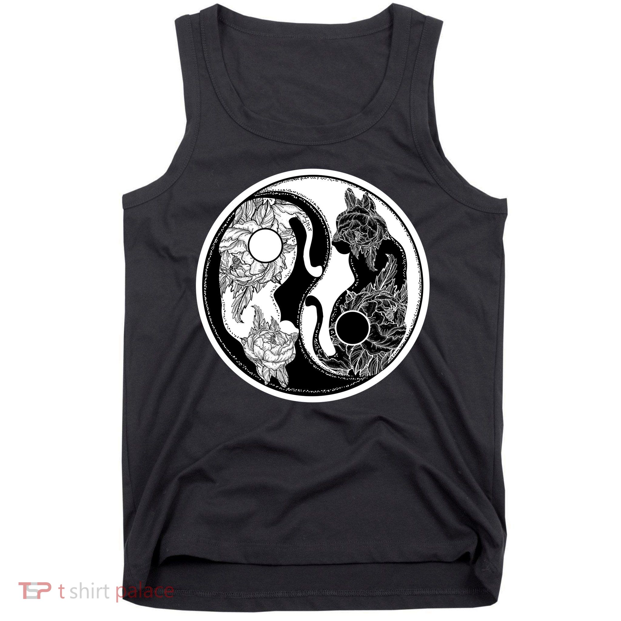 Yin-Yang Cats Tank Top
