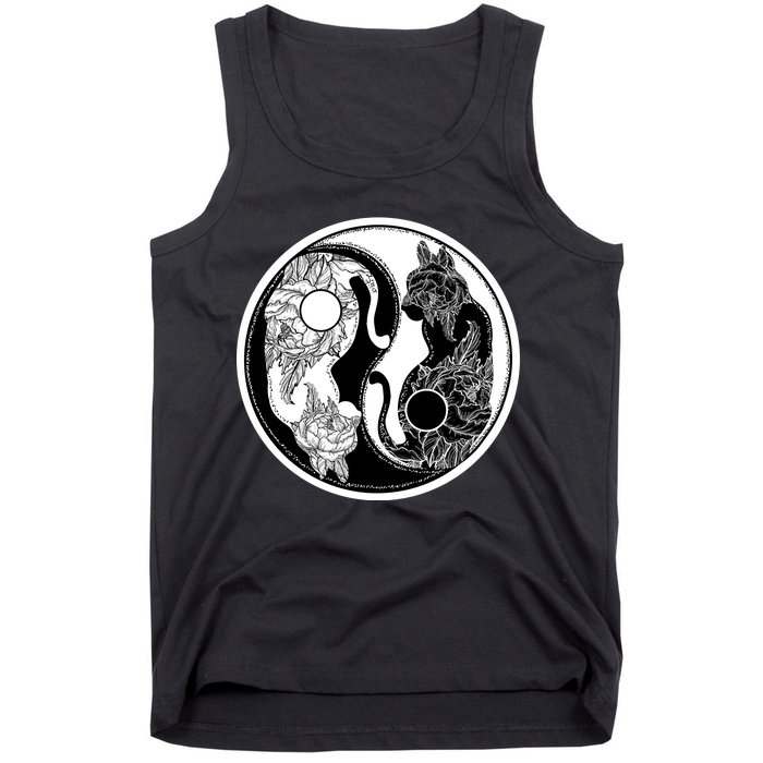 Yin-Yang Cats Tank Top