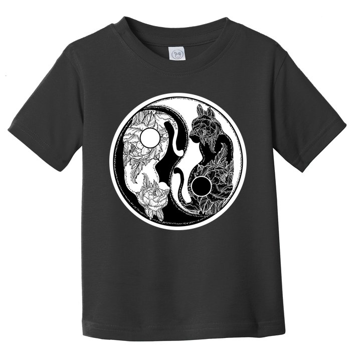 Yin-Yang Cats Toddler T-Shirt