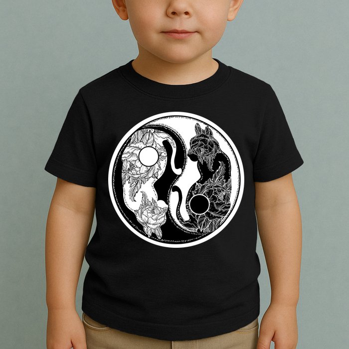 Yin-Yang Cats Toddler T-Shirt