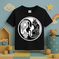 Yin-Yang Cats Toddler T-Shirt