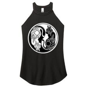 Yin-Yang Cats Women's Perfect Tri Rocker Tank