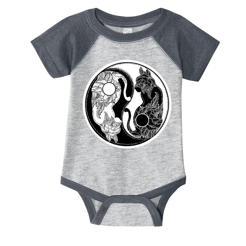 Yin-Yang Cats Infant Baby Jersey Bodysuit