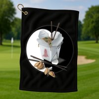 Yin Yang Takeout Chinese Golf Towel